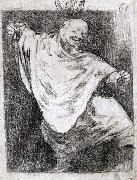 Francisco de goya y Lucientes Phantom Dancing with Castanets oil on canvas